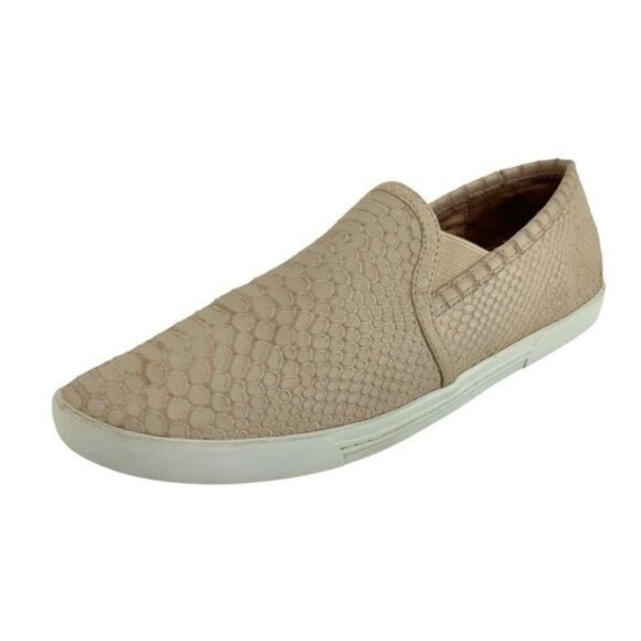 Joie Shoes - Joie Kidmore Snake Print Slip On Loafer Flats in Dusty Pink Sand